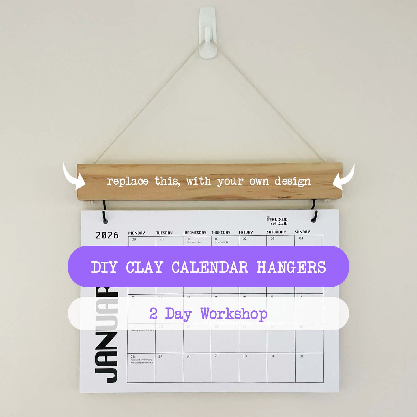 Clay Calendar Hangers
